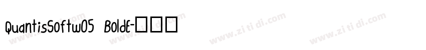 QuantisSoftw05 BoldE字体转换